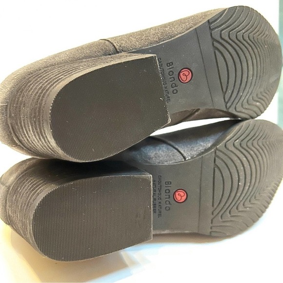 Blondo Ida Waterproof Suede Grey Gray Ankle Boots Booties, Size 6 - Picture 13 of 14